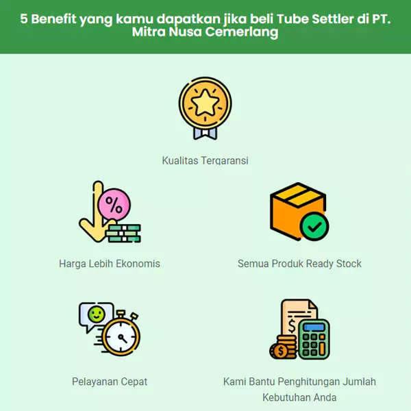 Kualitas Produk Distributor Tube Settler